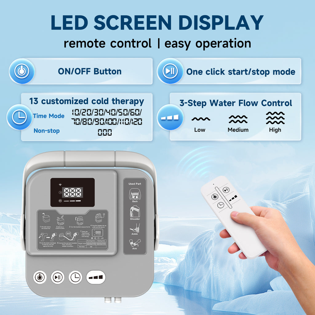 KETFIY Cold Therapy Machine,Knee Ice Machine for Sports Injuries Cryotherapy,Shoulder,Ankle and Back