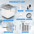 KETFIY Cold Therapy Machine,Programmable Timer Knee Ice Machine with Silent Pump,Knee Replacement System for Cryotherapy Pain Sports Injuries,Ice Therapy Ankle/Leg/Shoulder/Back/Hip