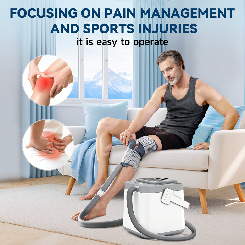 KETFIY Cold Therapy Machine,Knee Ice Machine for Sports Injuries Cryotherapy,Shoulder,Ankle and Back